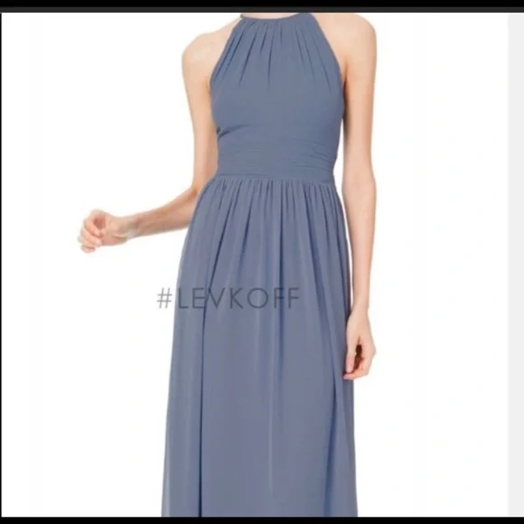 Bill Levkoff chiffon dress in Slate - Picture 3 of 5